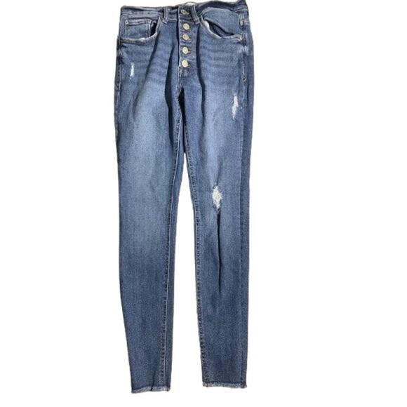 Kensie Jeans Denim - Kensie Jeans High Rise Skinny Jeans Women’s 2/26 — Distressed, Casual, Luxe